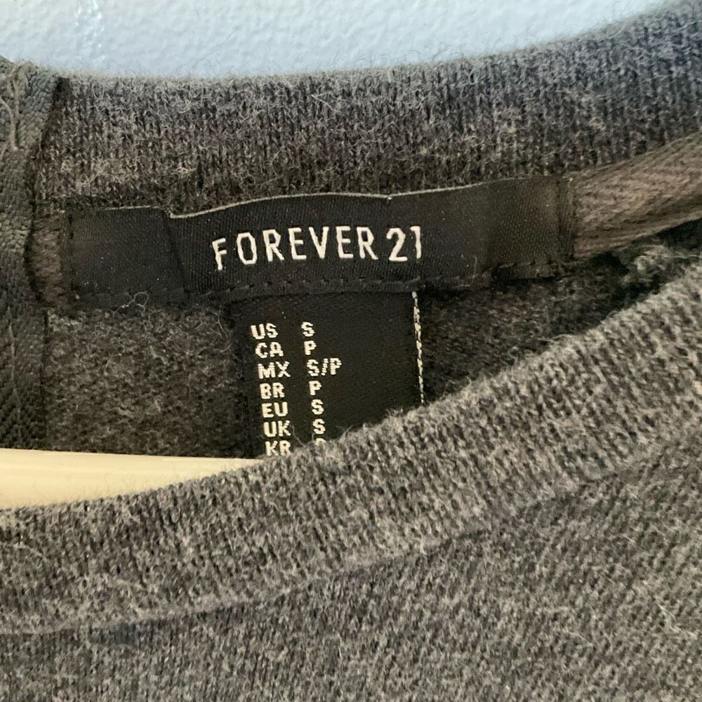 Dark Grey Tunic Long Top, Small. Merci Bien - Picture 10 of 10
